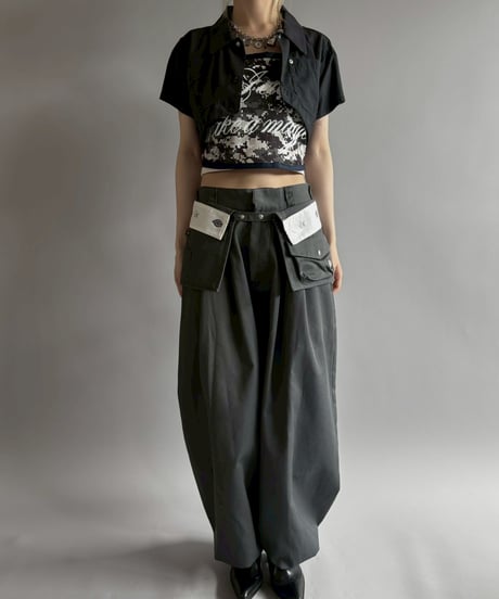 【Chinatsu Aoyama】 RE Makers Shirt Charcoal Black / 260702-025