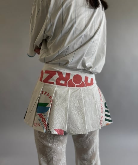 【RE;CIRCLE】RE Eco-Friendly Bag Pleats Mini Skirt/ 240613-013