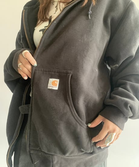【USED】  Carhartt Zip Up Parker /241109-031