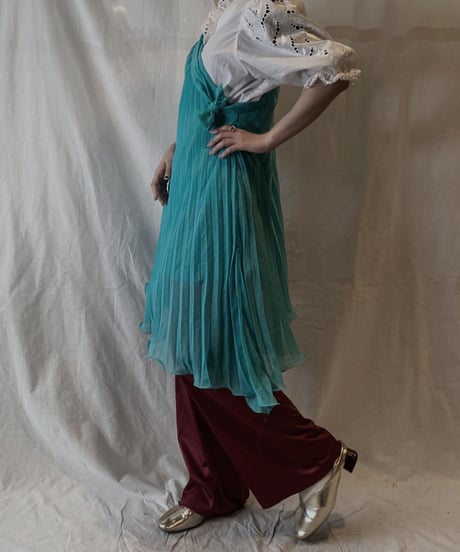 【USED】Satin Easy Pants②/210217-055