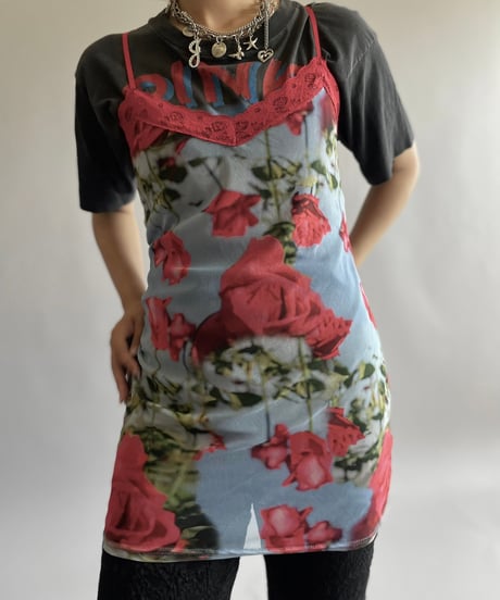 【USED】 Flower Patterned Camisole Top /240914-019