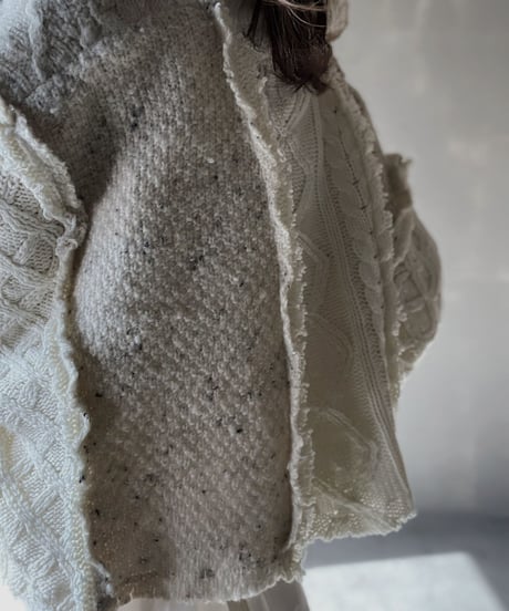 【RE;CIRCLE】 RE Alan Knit Short Top/220212-027