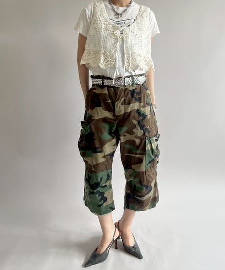 【RE;CIRCLE】RE Crochet Short Vest / 250515-007