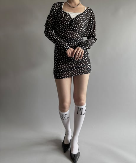 【USED】Dot pattern design top/250920-033