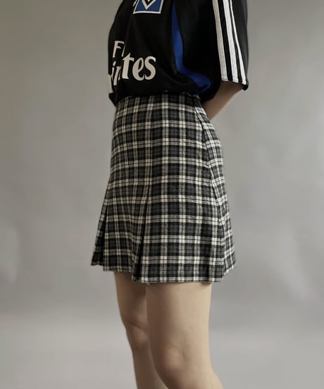 【USED 】Check Patterned Mini Skirt/ 240511-013