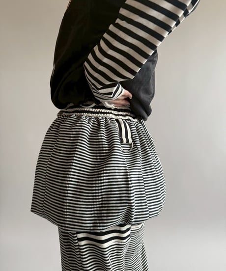【RE;CIRCLE】 RE Border Balloon Skirt Mini  /  250403-004