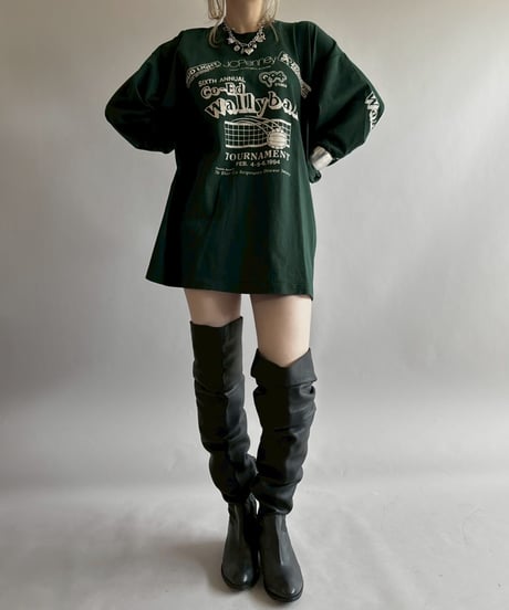 【USED】 Made In USA 94's FRUIT OF THE ROOM Go-Ed Wally ball L/S Tee / 260418-016