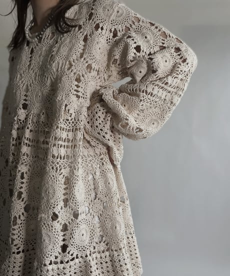 【RE;CIRCLE】 RE Crochet Lace One-piece / 220623-004