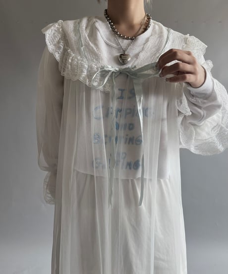 【USED】 Organza long gown /250927-009