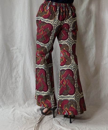 【RE;CIRCLE】 RE African Batik Flare Pants②/210428-013