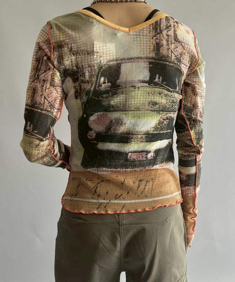 【USED】 Cop.Copine Sheer Design Top  /251014-036