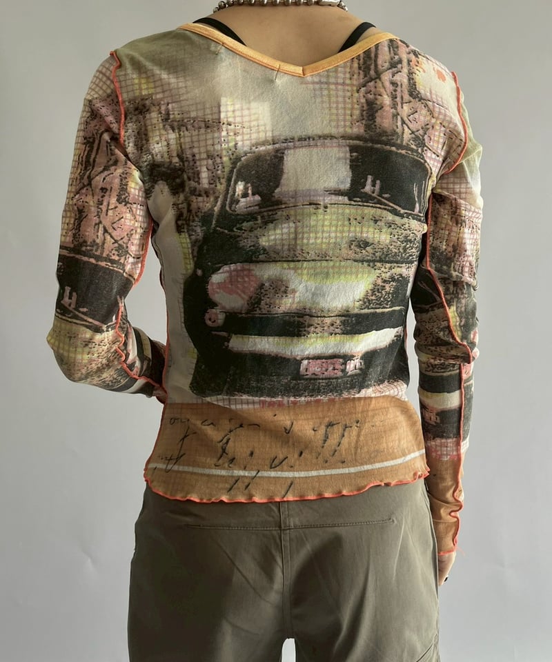 USED】 Cop.Copine Sheer Design Top /251014-036