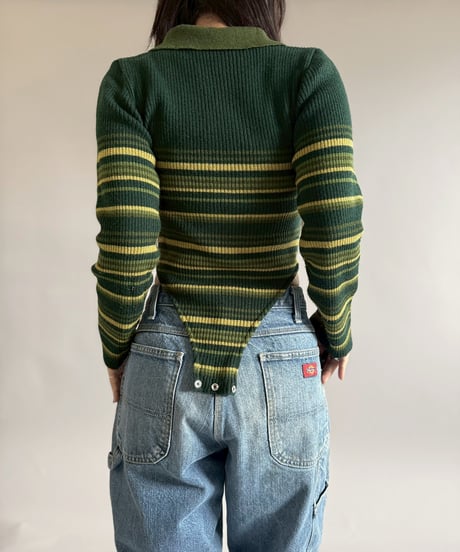 【RE;CIRCLE】 RE Rib Knit Leotard Top / 260205-022