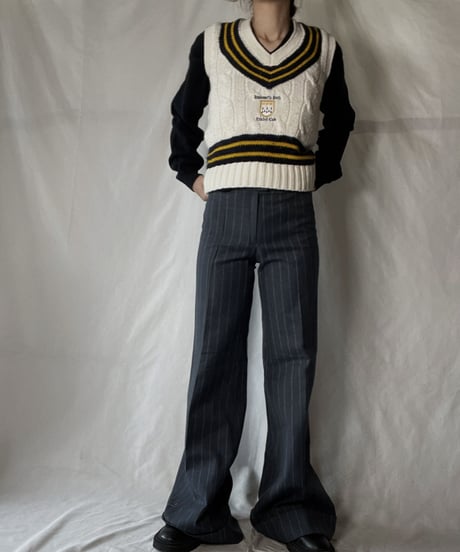 【USED】  Cable Knit Vest/220127-018