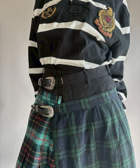 【RE;CIRCLE】 RE Kilt Long Skirt / 251204-009