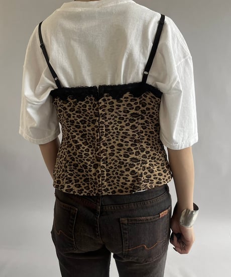 【USED】Leopard Patterned Camisole Top /240907-021