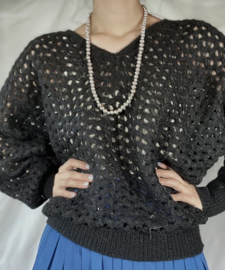 【USED】   Knit L/S Top /211216-029