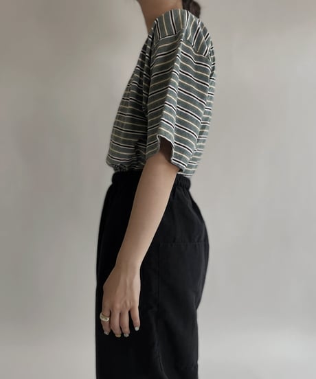 【USED】 HANG TEN  Short Sleeve Striped T-shit / 220521-009