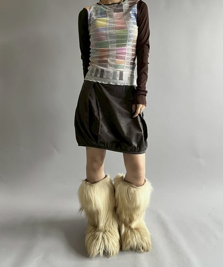 【USED】 Cop.Copine Color Swatch Sheer Top  /251014-044