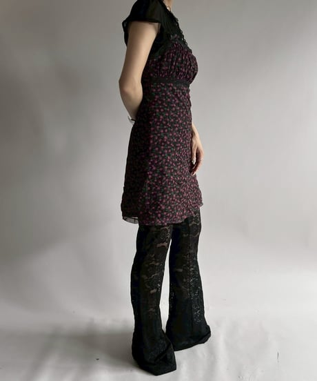 【USED】 Flower Pattern Camisole One-Piece / 250726-020