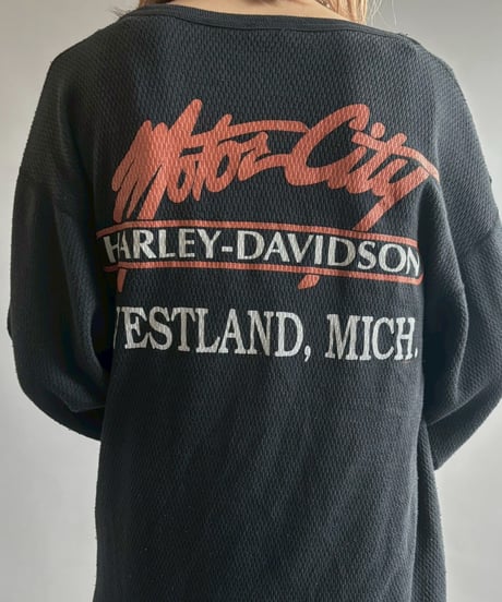 【USED】 HARLEY DAVIDSON Thermal L/S T-shirt / 251004-011