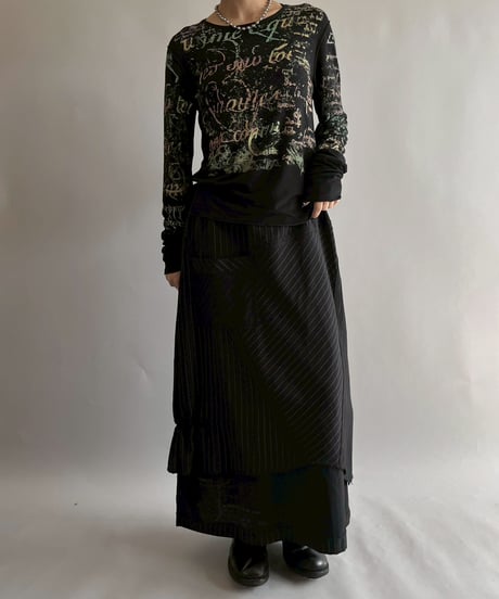 【USED】 Cop.Copine Pattern L/S Top  /251014-010