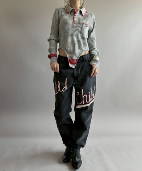 【RE;CIRCLE】 RE Rib Knit Leotard Top / 260416-010