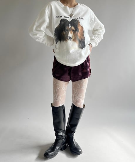 【USED】 Made in USA 90's Calcru Shetland Sheepdog Sweat /250215-009