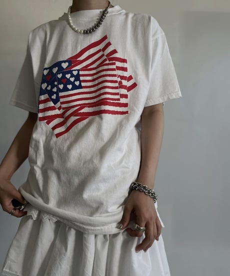 【USED】 American Flag T-shirt /220716-006