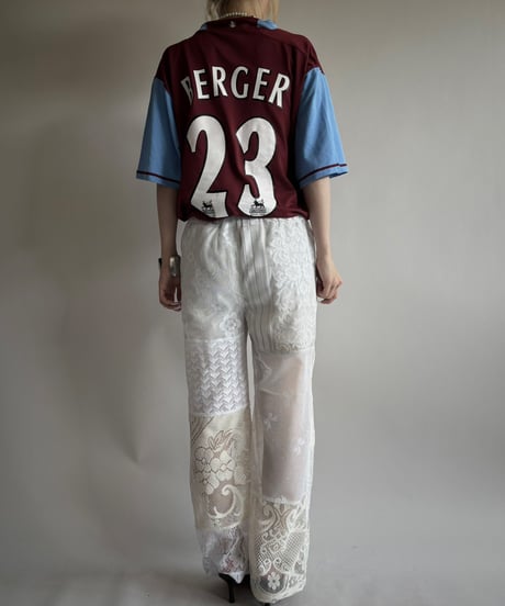 【RE;CIRCLE】 RE Crochet Lace Patch work Pants / 250731-004