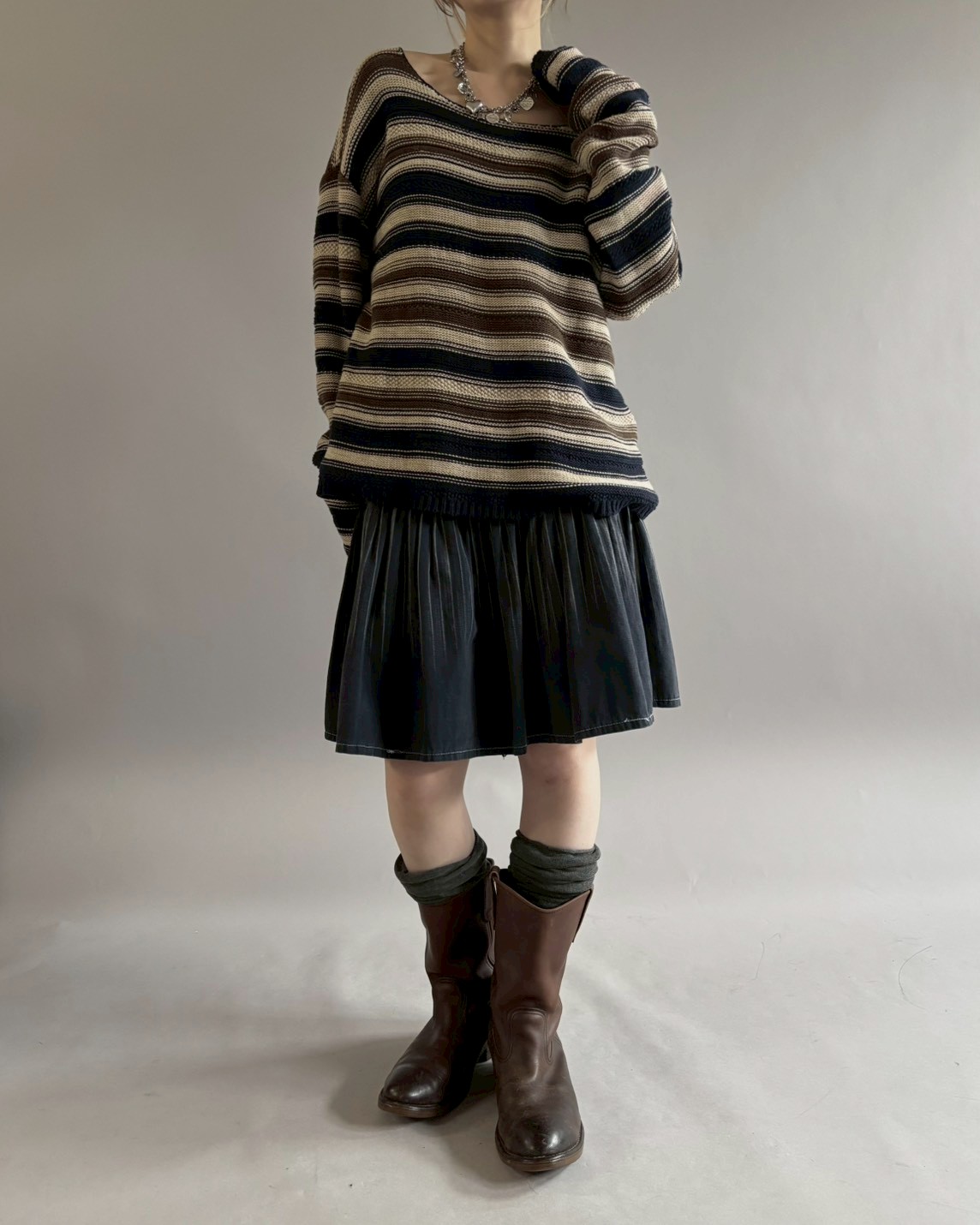 USED】 Lauren Ralph Lauren Border Pattern Cotto