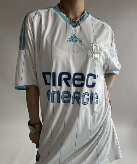 【USED】 adidas 09~10's Olympique Marseille Soccer Shirt/ 250607-022