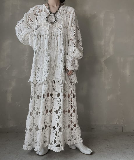 【RE;CIRCLE】 RE Crochet L/S One-piece③/20220317-023