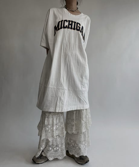 【RE;CIRCLE】 RE Crochet Tiered Pants / 220818-013