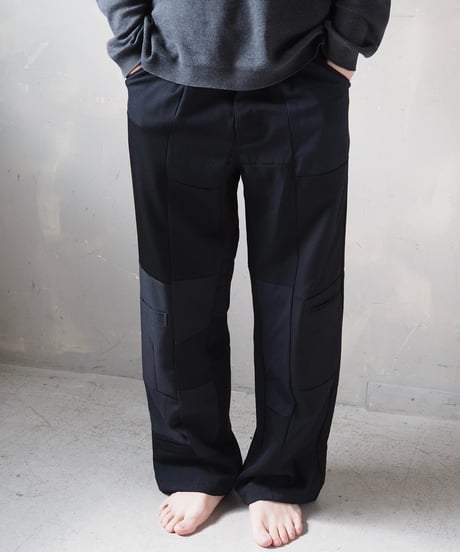 【RE;CIRCLE】 RE Patchwork One Tuck Suits Pants / 240325-011