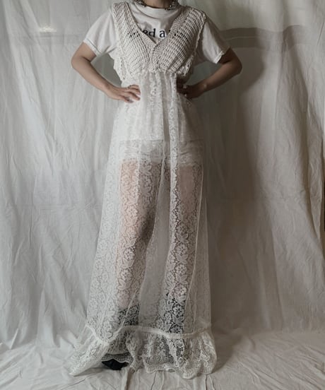 【RE;CIRCLE】 RE Lace N/S One-piece④/210714-008