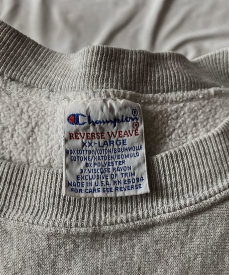 【USED】  90's USA Champion Reverse Weave Sweat WISCONSIN/210902-035