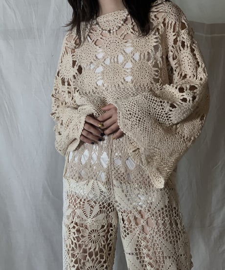 【RE;CIRCLE】RE Crocket L/S Top③/210526-065
