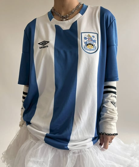 【USED】 20~21's UMBRO Huddersfeld Town Soccer Shirt/ 250607-031