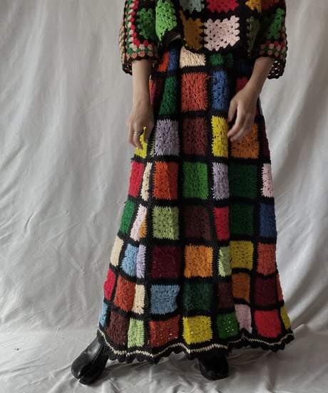 【RE;CIRCLE】 RE Granny Long Skirt③/211110-010