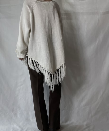 【USED】  Crochet Knit L/S Top⑦/211014-058
