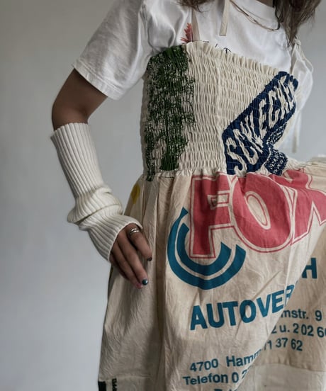 【RE;CIRCLE】 RE Eco-Friendly Bag Shirring One-piece / 220825-017