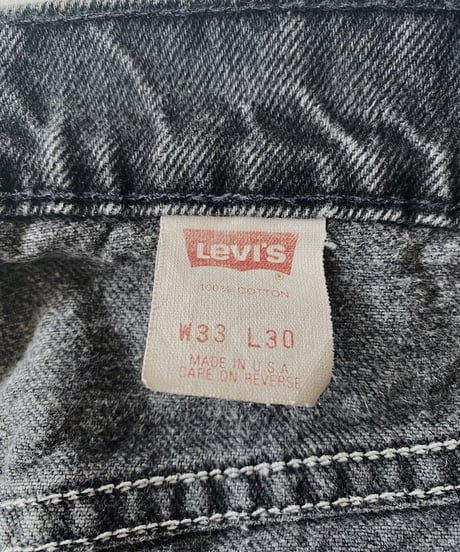 【USED】  Made in USA Levi's Denim Pants 560 Black / 220416-003