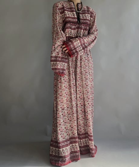 【USED】 L/S Indian One-piece / 240101-003