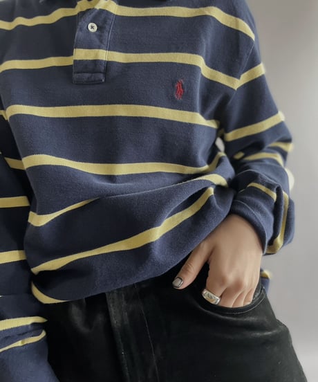 【USED】 Polo By Ralph Lauren Striped Polo Shirt / 221210-014