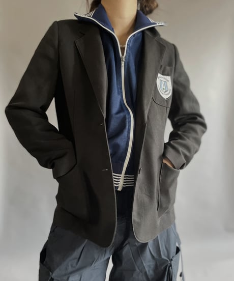 【USED】 Zip-up Top Navy / 230128-023
