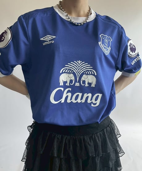 【USED】16~17's UMBRO Everton Soccer Shirt / 2500809-018