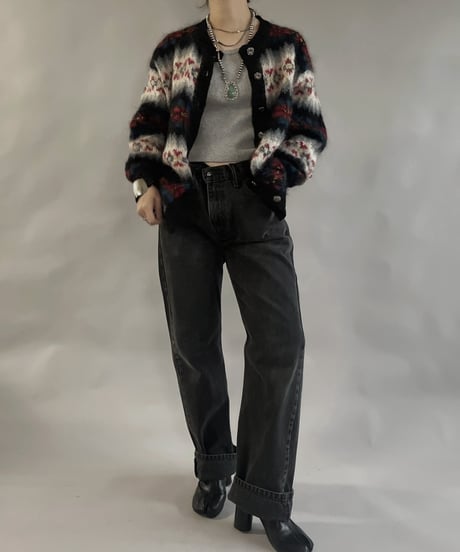 【USED】 Mohair Tirolean Knit Top /240120-005