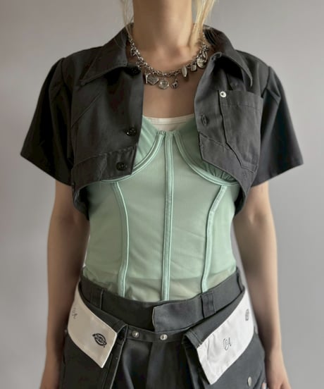 【Chinatsu Aoyama】 RE Makers Shirt Charcoal / 260702-024