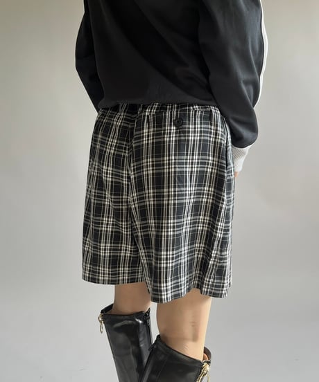 【USED】 LIZ GOLF Check Pattern Shorts /250118-004